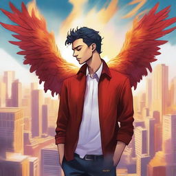 This is a high-quality digital art illustration for the book 'Harmonizing: The Highs And Lows'