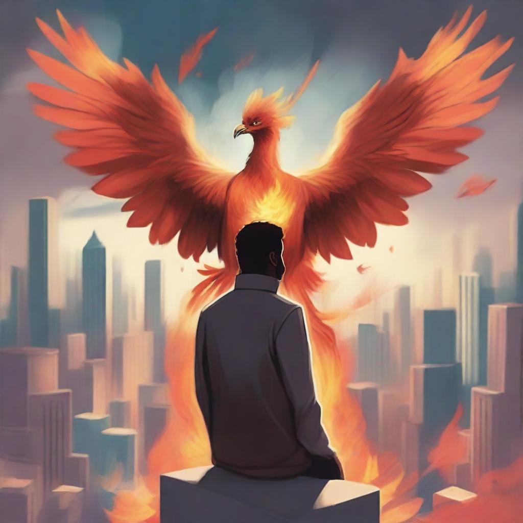 This is a high-quality digital art illustration, set in the context of the book 'Harmonizing: The Highs And Lows'