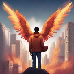 This is a high-quality digital art illustration, set in the context of the book 'Harmonizing: The Highs And Lows'