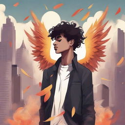 This is a high-quality digital art illustration for the book 'Harmonizing: The Highs And Lows'