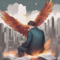 This is a high-quality digital art illustration for the book 'Harmonizing: The Highs And Lows'