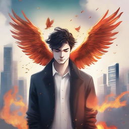 This is a high-quality digital art illustration for the book 'Harmonizing: The Highs And Lows'