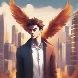 This set of high-quality digital art illustrations for 'Harmonizing: The Highs And Lows' vividly portrays the male protagonist's emotional journey