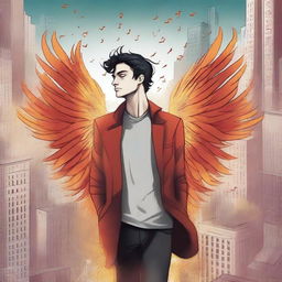 This is a high-quality digital art illustration for the book 'Harmonizing: The Highs And Lows'