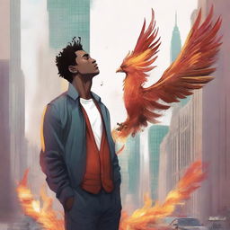 This is a high-quality digital art illustration for the book 'Harmonizing: The Highs And Lows'