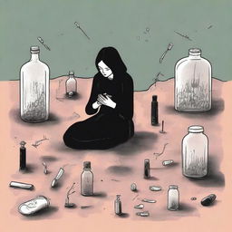 This is a high-quality digital art illustration for the book 'The Valley of the Dolls'