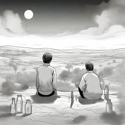 This high-quality digital art illustration depicts Chapter 2 of 'Harmonizing: The Highs And Lows'