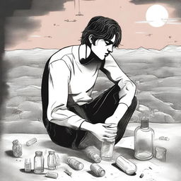 This high-quality digital art illustration depicts Chapter 2 of 'Harmonizing: The Highs And Lows'