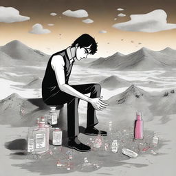 This digital art image serves as an illustration for Chapter 2 of 'Harmonizing: The Highs And Lows'