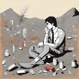 This digital art image serves as an illustration for Chapter 2 of 'Harmonizing: The Highs And Lows'