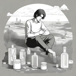 A high-quality digital art illustration for Chapter 2 of 'Harmonizing: The Highs And Lows' is presented