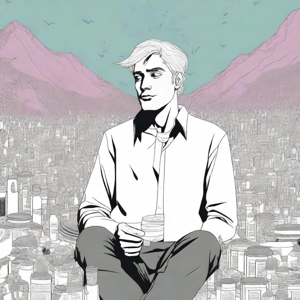 This is a high-quality digital art illustration for Chapter 2 of 'Harmonizing: The Highs And Lows'