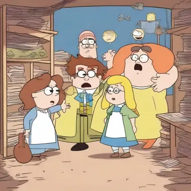The characters in the show were intractably trapped inside the animated world, unable to escape.