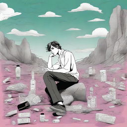 This high-quality digital art illustration is for Chapter 2 of 'Harmonizing: The Highs And Lows'