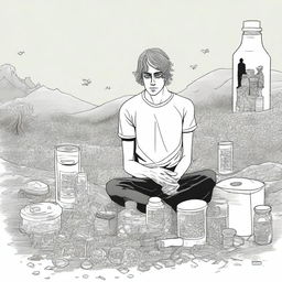 This is a high-quality digital art illustration for Chapter 2 of 'Harmonizing: The Highs And Lows'