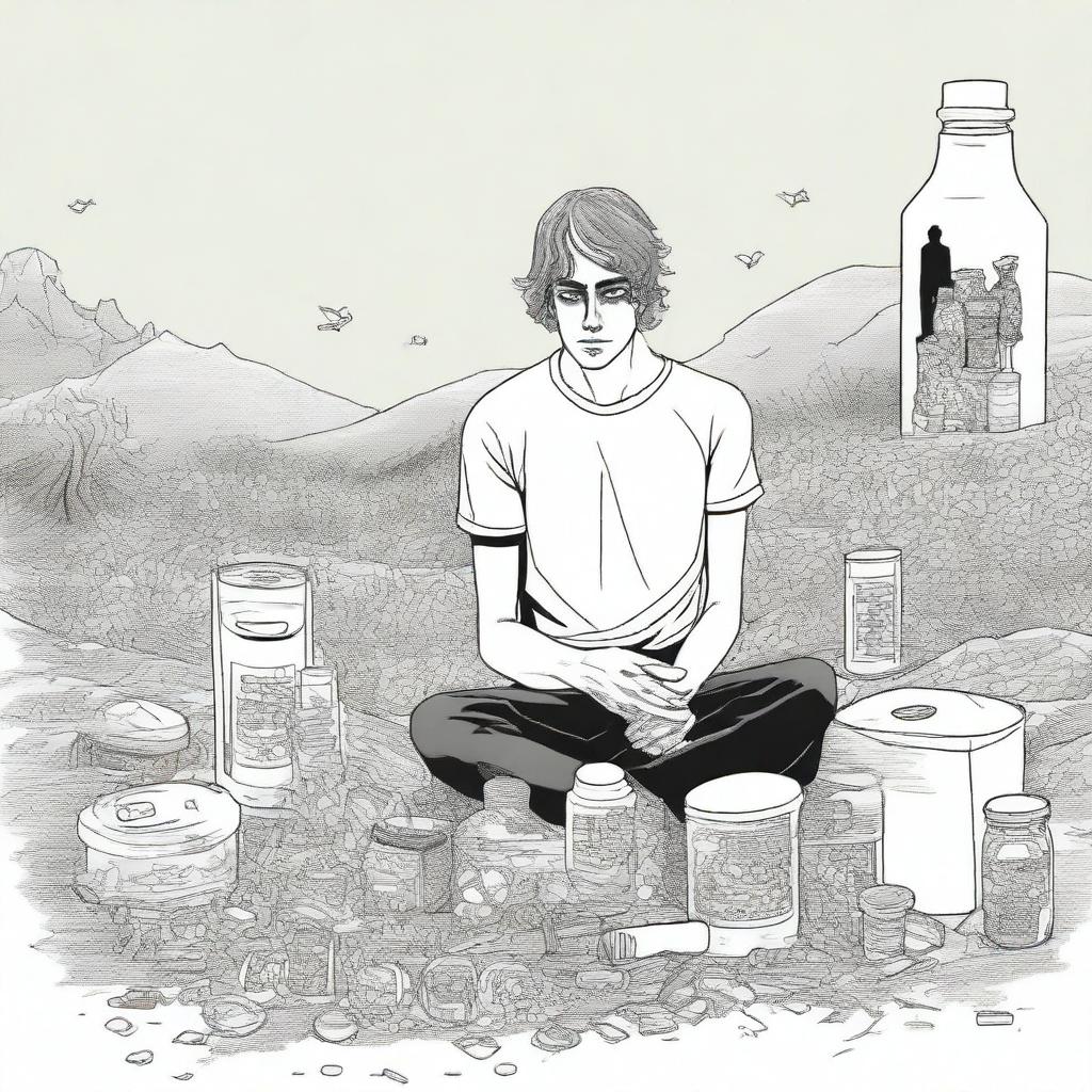 This is a high-quality digital art illustration for Chapter 2 of 'Harmonizing: The Highs And Lows'
