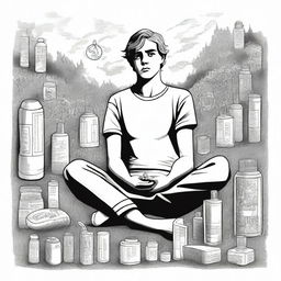 This is a high-quality digital art illustration for Chapter 2 of 'Harmonizing: The Highs And Lows'