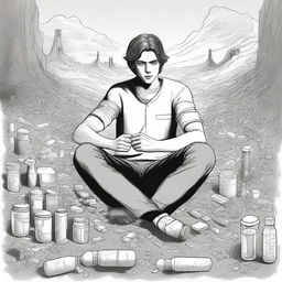 This is a high-quality digital art illustration for Chapter 2 of 'Harmonizing: The Highs And Lows'