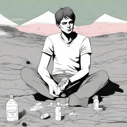 This high-quality digital art illustration is for Chapter 2 of 'Harmonizing: The Highs And Lows'