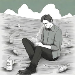 This is a high-quality digital art illustration for Chapter 2 of 'Harmonizing: The Highs And Lows'