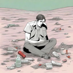 This is a high-quality digital art illustration for Chapter 2 of 'Harmonizing: The Highs And Lows'