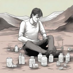 This is a high-quality digital art illustration for Chapter 2 of 'Harmonizing: The Highs And Lows', titled 'The Valley of the Dolls'
