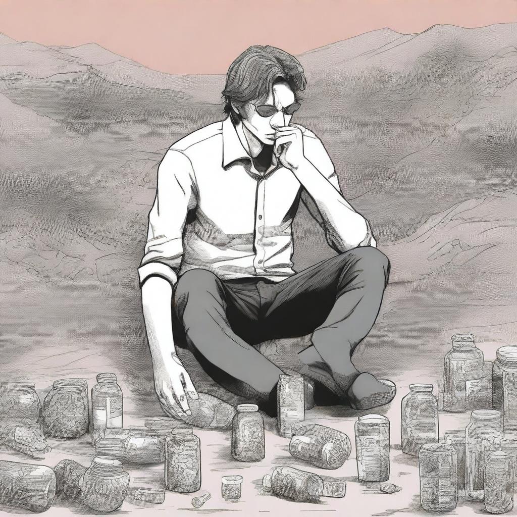 This is a high-quality digital art illustration for Chapter 2 of 'Harmonizing: The Highs And Lows', titled 'The Valley of the Dolls'