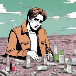 This is a high-quality digital art illustration for Chapter 2 of 'Harmonizing: The Highs And Lows', titled 'The Valley of the Dolls'