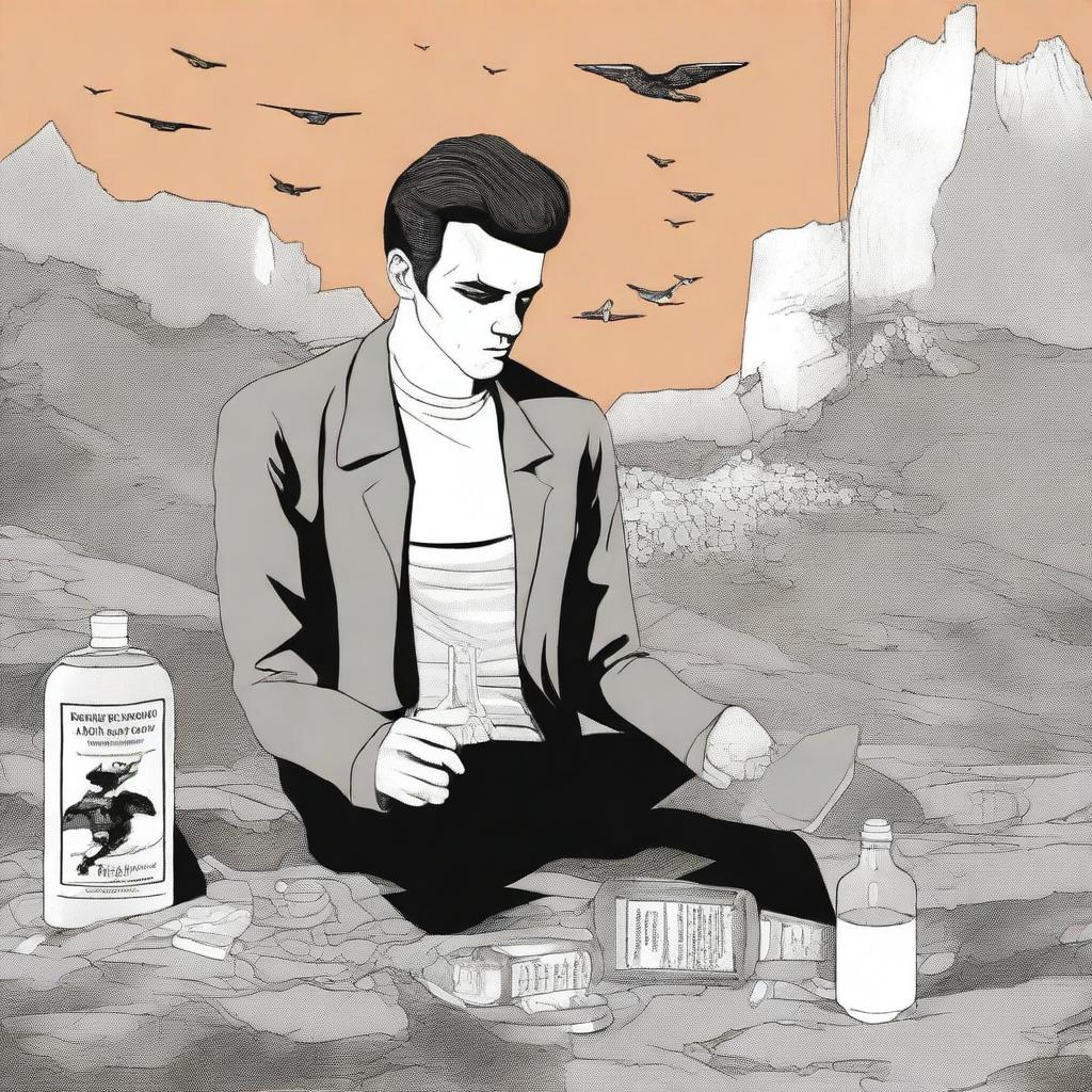 An evocative digital art illustration for Chapter 2 of 'Harmonizing: The Highs And Lows', titled 'The Valley of the Dolls'