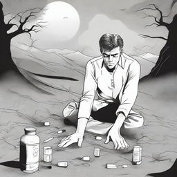 An evocative digital art illustration for Chapter 2 of 'Harmonizing: The Highs And Lows', titled 'The Valley of the Dolls'