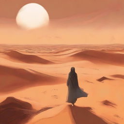 This is a high-quality digital art illustration for Chapter 1, 'The Sands of Destiny', from 'Harmonizing: The Highs And Lows'
