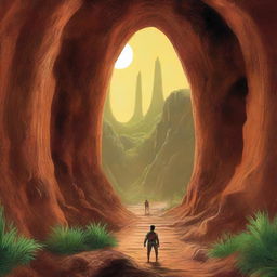 This is a high-quality digital art image depicting a scene from a science fiction/fantasy series set in the hollow Earth of Pellucidar