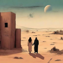 A contemporary digital art illustration for Chapter 1, 'The Sands of Destiny,' from the book 'Harmonizing: The Highs And Lows' is presented