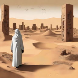 This high-quality digital art image illustrates Chapter 1, 'The Sands of Destiny,' from the book 'Harmonizing: The Highs And Lows'