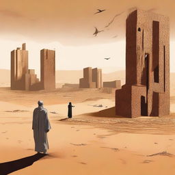 This high-quality digital art image illustrates Chapter 1, 'The Sands of Destiny,' from the book 'Harmonizing: The Highs And Lows'