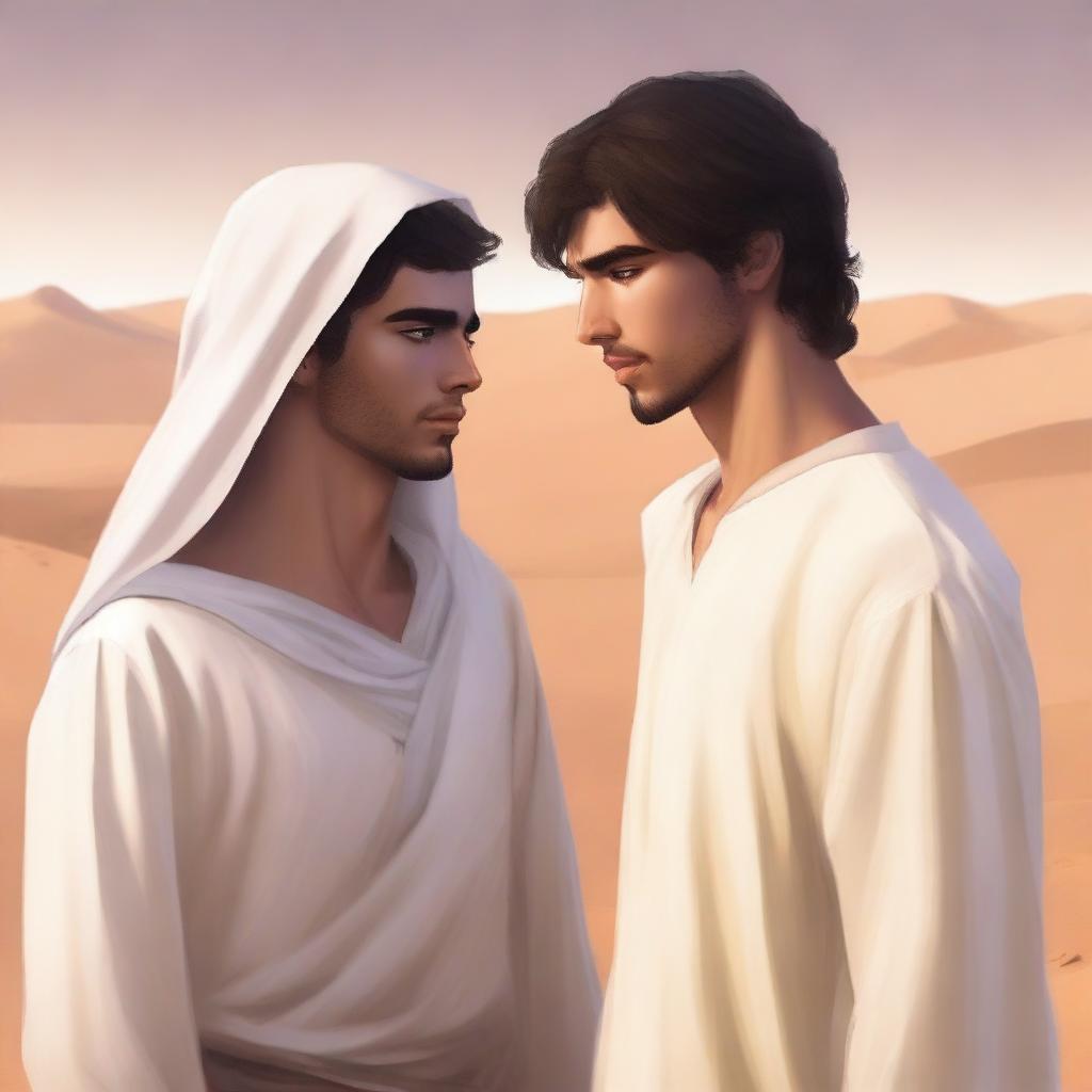 This high-quality digital art image illustrates Chapter 1, 'The Sands of Destiny,' from 'Harmonizing: The Highs And Lows'