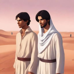 This high-quality digital art image illustrates Chapter 1, 'The Sands of Destiny,' from 'Harmonizing: The Highs And Lows'