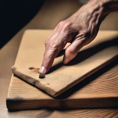 In the classic piece of literature, the author skillfully describes the sound of a sixpenny nail being hammered into a wooden plank, adding a layer of realism to the story.