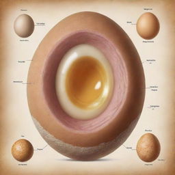 A tastefully made educational illustration demonstrating the scientific procedure of human conception, emphasizing the fertilization of the egg and resulting zygote development.