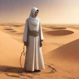 This high-quality digital art illustrates Chapter 1, 'The Sands of Destiny,' with a contemporary touch