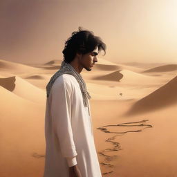 This high-quality digital art depicts Chapter 1, 'The Sands of Destiny,' with a modern touch