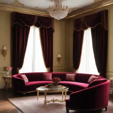 The interior decorator meticulously undraped the luxurious velvet curtains, accentuating the grandeur of the room.
