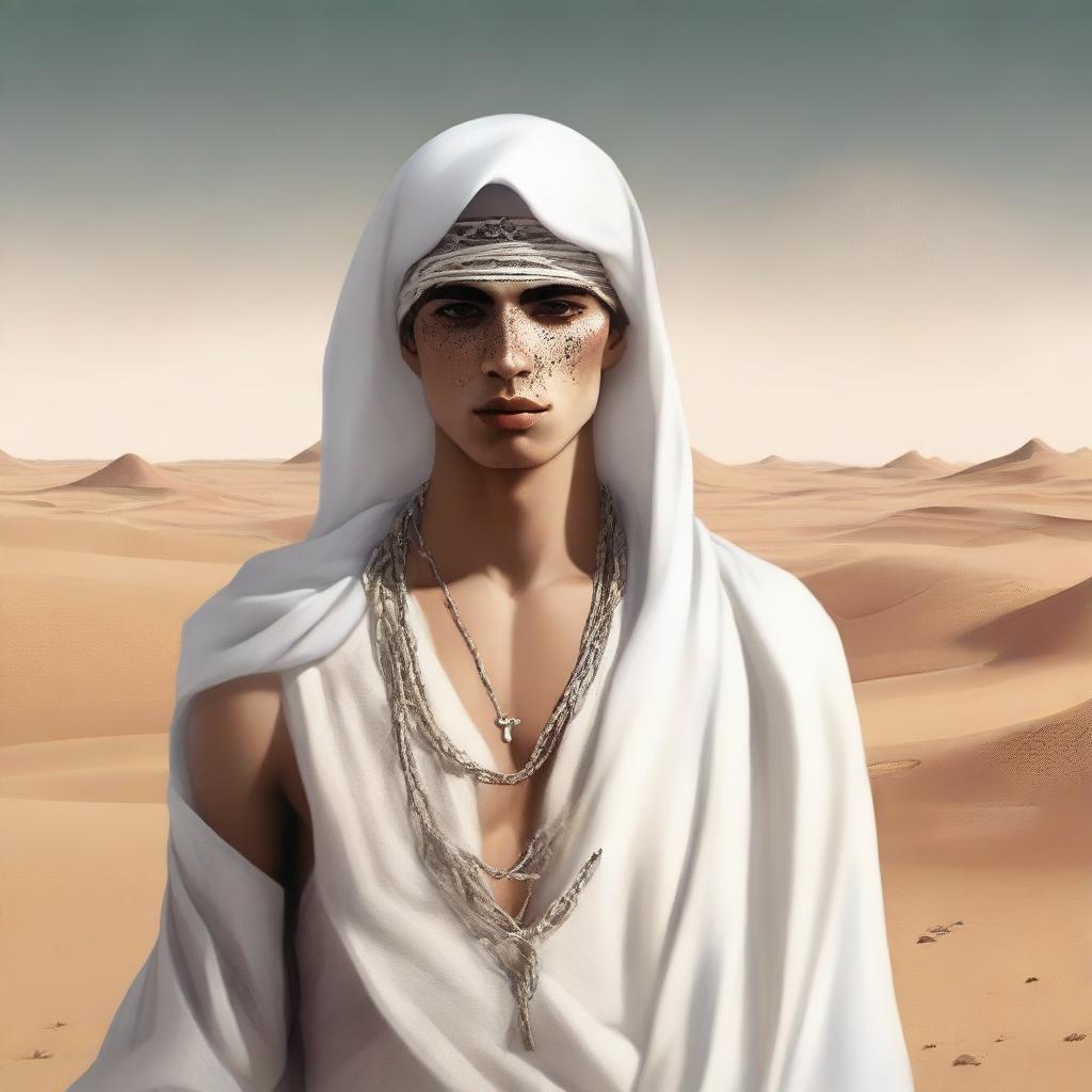 This detailed digital art image illustrates Chapter 1, 'The Sands of Destiny', from 'Harmonizing: The Highs And Lows'