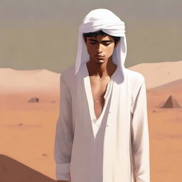 This is a top-quality digital art illustration of Chapter 1, 'The Sands of Destiny', from 'Harmonizing: The Highs And Lows'