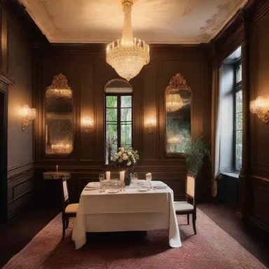 The couple's evening at the fancy restaurant was restricted to a romantic candlelit dinner for two.