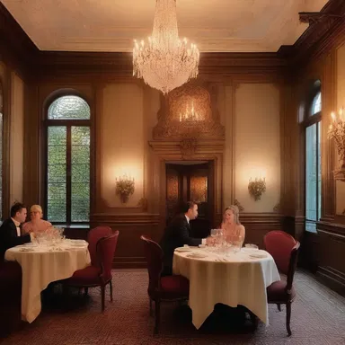 The couple's evening at the fancy restaurant was restricted to a romantic candlelit dinner for two.