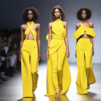 The fashion industry is known for pushing boundaries, and a designer showcased a collection inspired by jaundice, incorporating yellow hues into their designs.
