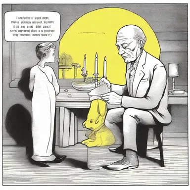The writer used clever wordplay to jaundice the characters' intentions in the novel.
