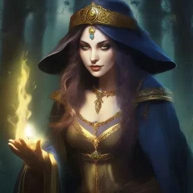 The evil sorceress used dark magic to jaundice the hope and innocence of the enchanted land.
