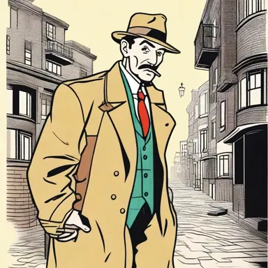 In the novel, the main character is portrayed as a fumbling detective who always stumbles upon clues by mistake.